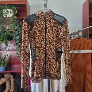 Cheetah Print Athletic Jacket